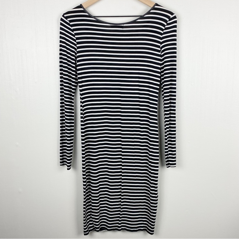 GB Gianni Bini Dress Womens Medium‎ Striped Bodycon Stretch - Picture 9 of 12